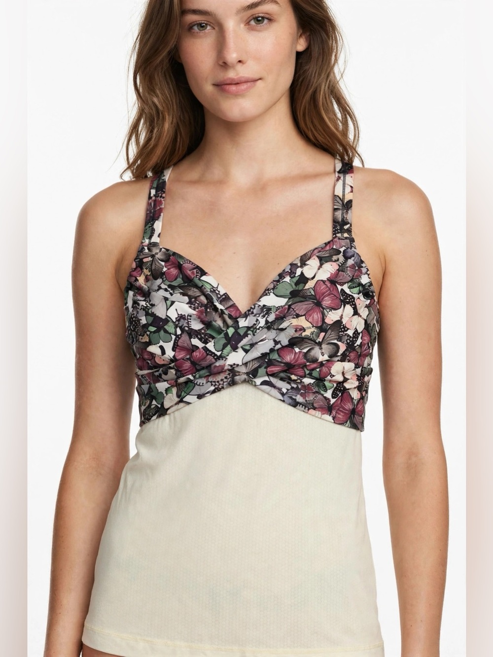 LIMITED EDITION VINTAGE 2015 lululemon athletica Floral Twist-Front Tank